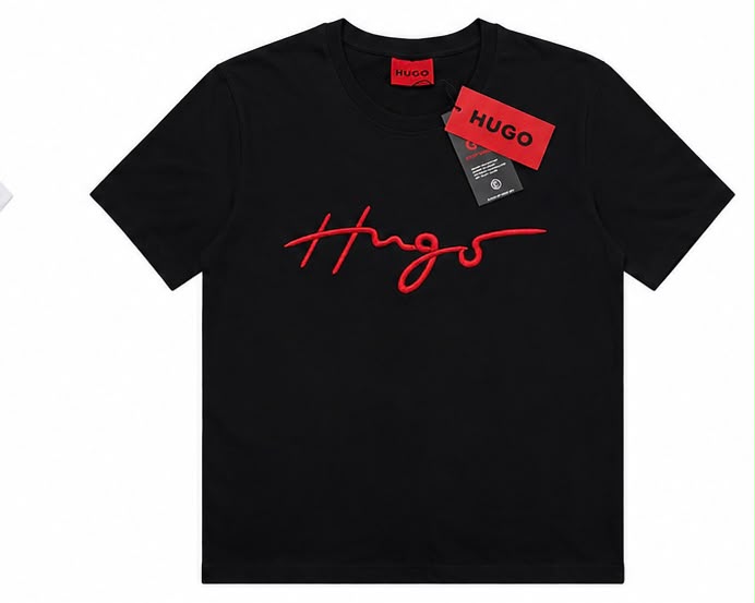 Hugo Big Logo T-shirt Mens Black